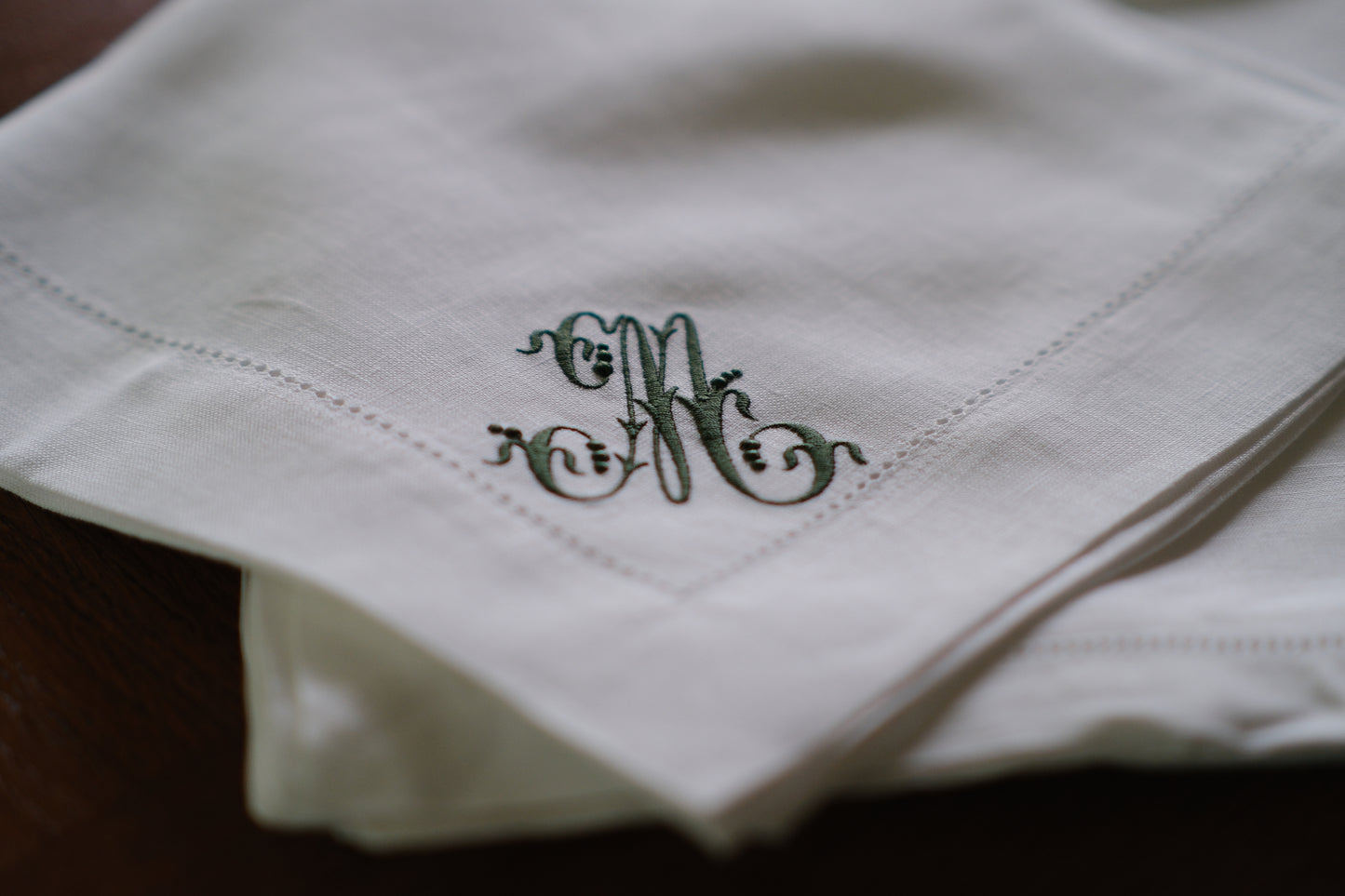 Classic Hemstitched Dinner Napkins