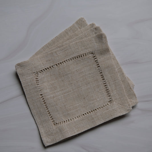 Toscana Hemstitched Cocktail Napkins