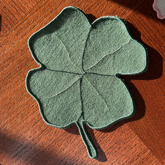 Original | Bonne Chance Clover Linen Cocktail Napkins