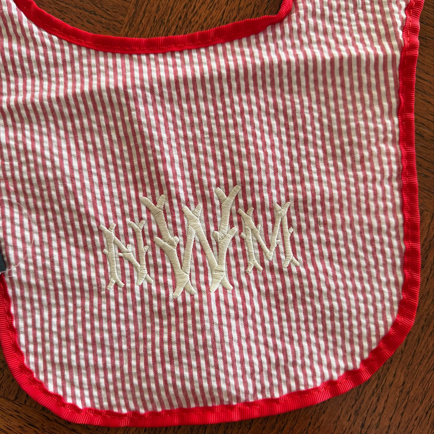 Seersucker Bib
