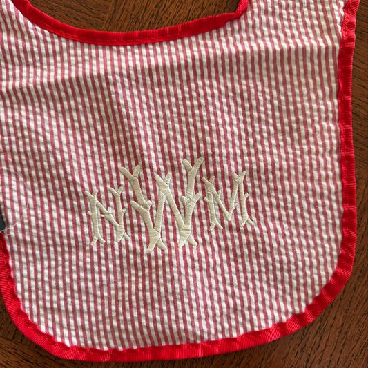 Seersucker Bib